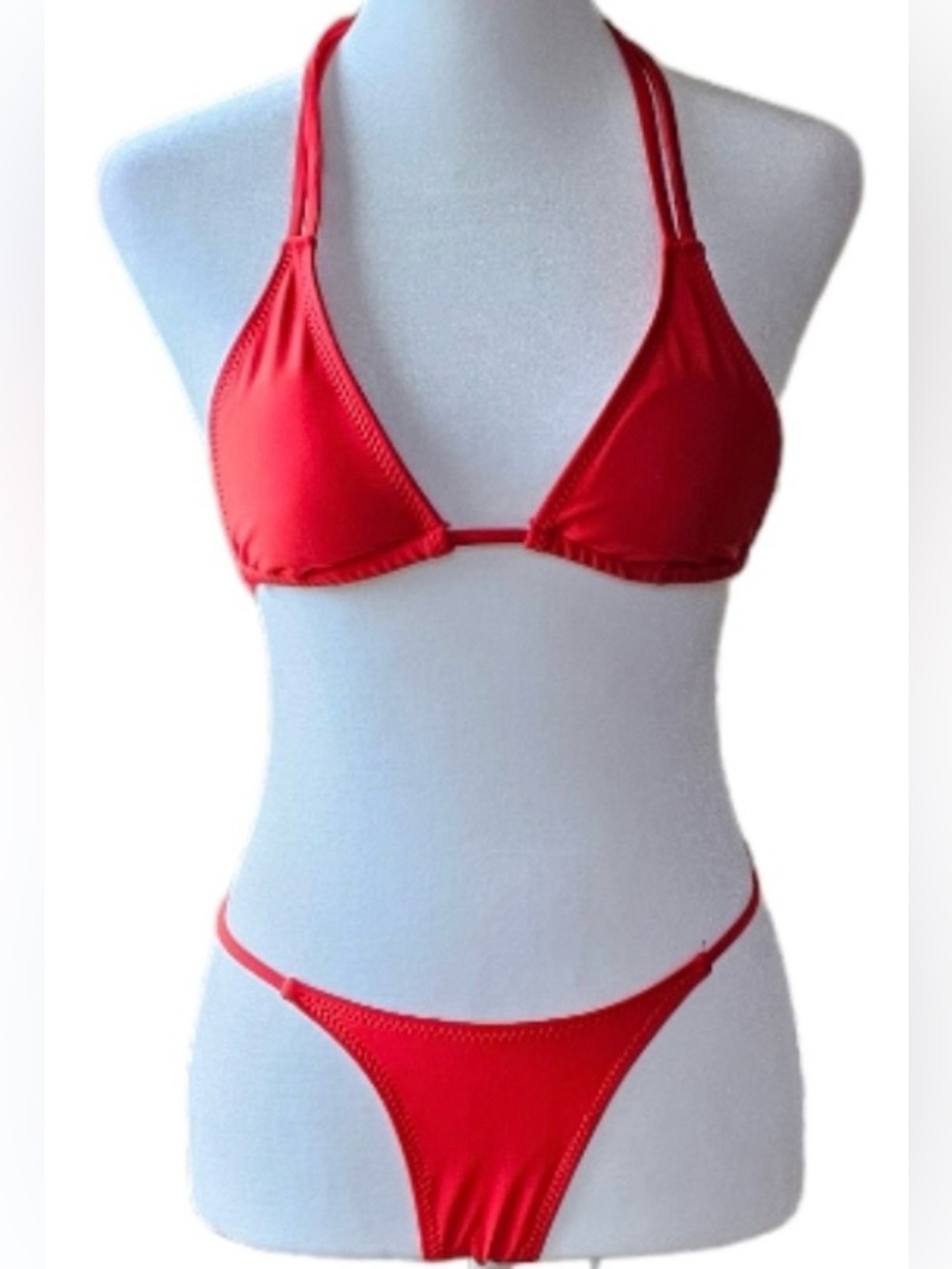 ❤️ Zaful Red Triangle Bikini Set Size Small ❤️